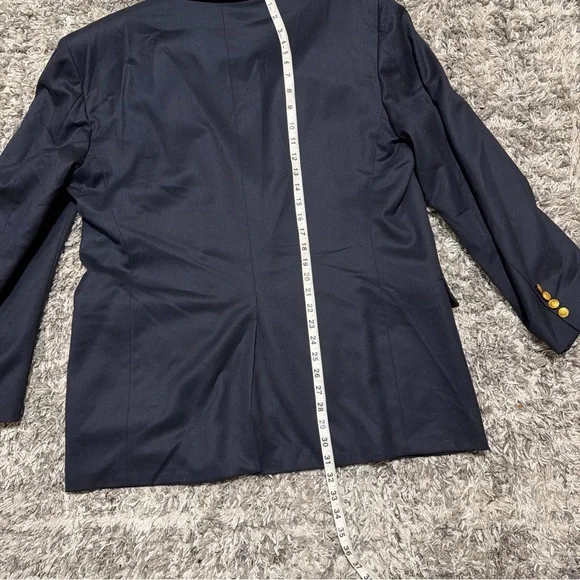 Elegant Navy Blazer with Gold Buttons - Picture 6 of 8